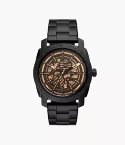FOSSIL MACHINE AUTOMATIC BLACK STAINLESS STEEL -AUTOMATIC