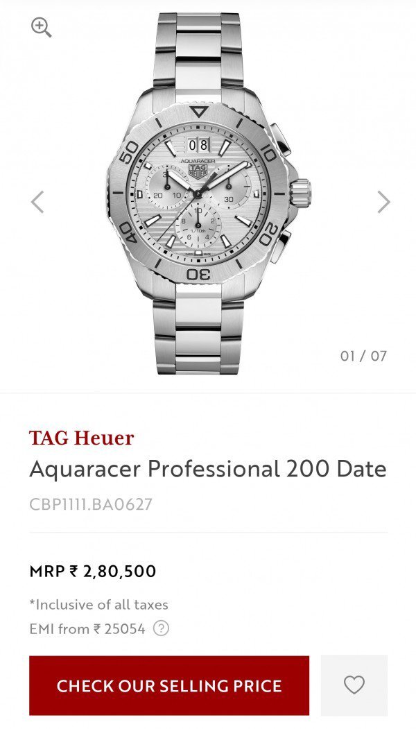 TAG HEUER AQUARACER PROFESSIONAL 200 - Image 4