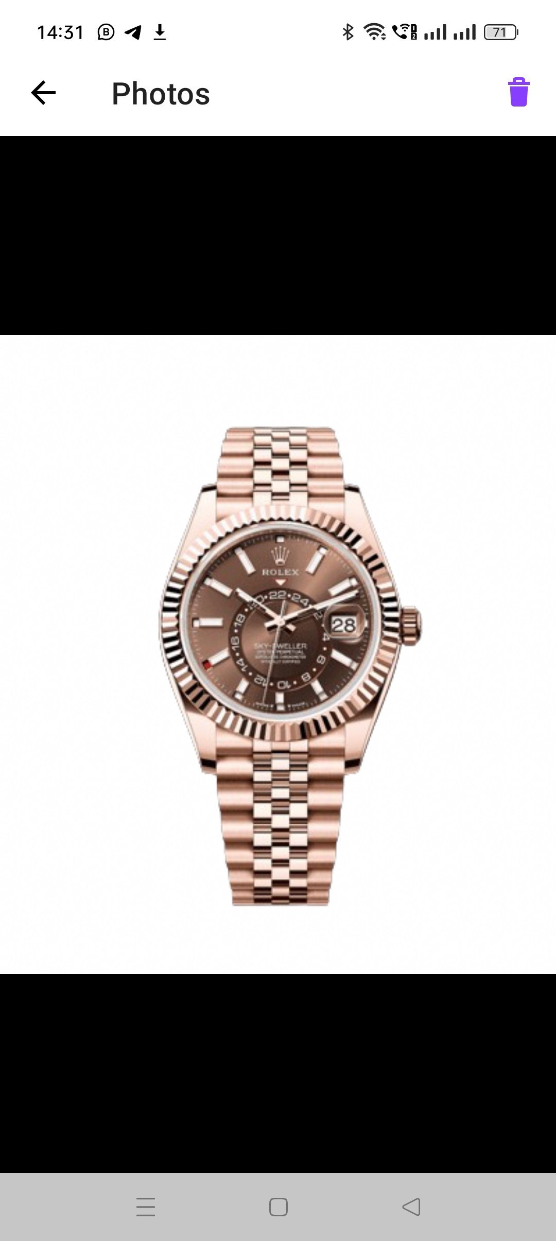 ROLEX SKY DWELLER (GOLD CHOCOLATE) -AUTOMATIC - Image 5