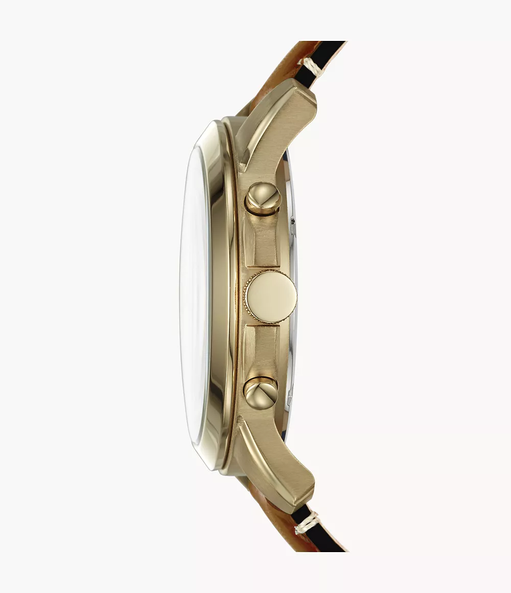 FOSSIL GRANT 2.0 CRONOGRAPH LUGGAGE LEATHER - Image 3