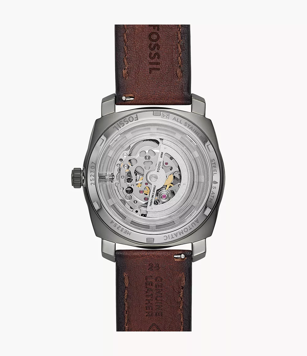 FOSSIL MACHINE AUTOMATIC BROWN LEATHER-AUTOMATIC - Image 4