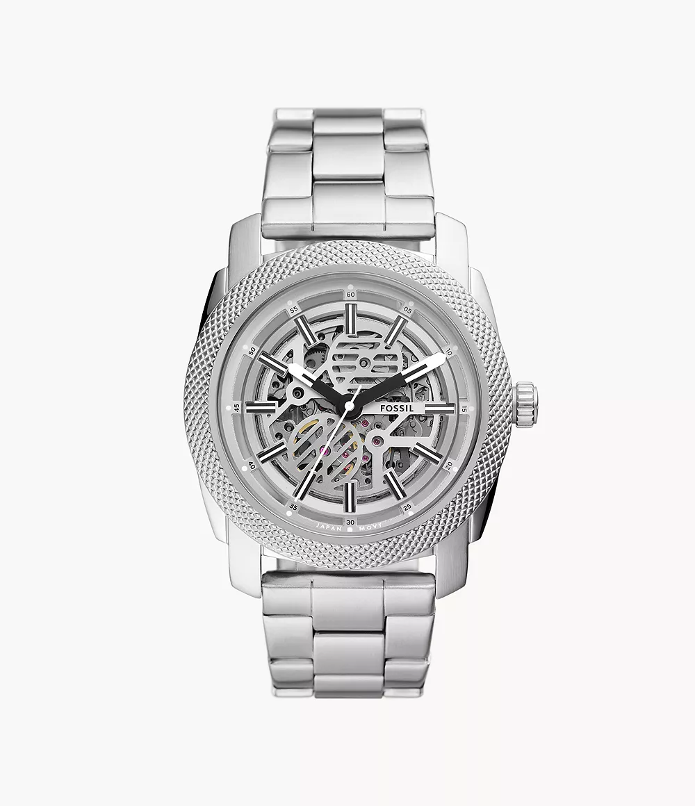 FOSSIL MACHINE AUTOMATIC SILVER STAINLESS STEEL - AUTOMATIC