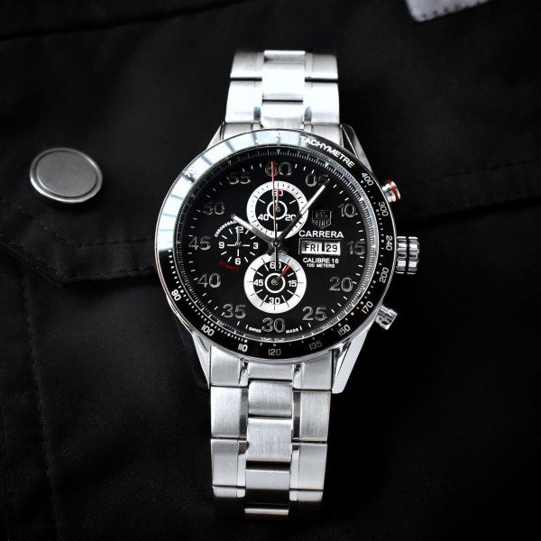 TAG HEUER CARRERA CALIBER 16 CHRONOGRAPH (BLACK) - Image 2
