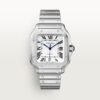 CARTIER SANTOS DE CARTIER WATCH SILVER WHITE - AUTOMATIC