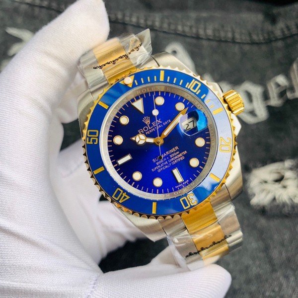 LUXURY ROLEX SUBMARINER DATE (GOLD- SILVER- BLUE) - AUTOMATIC - Image 2