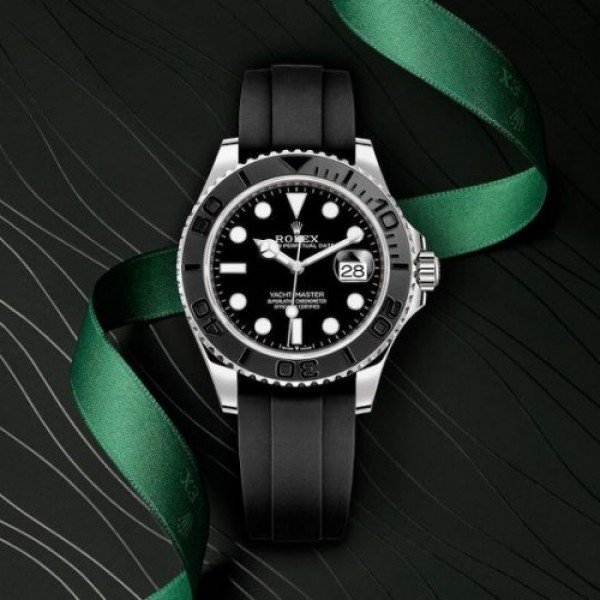 ROLEX YACHT MASTER OYSTER FLEX (BLACK SILVER) - AUTOMATIC - Image 4