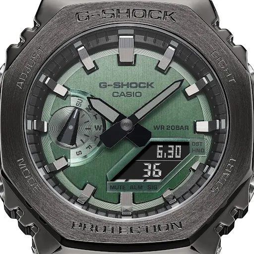 G-Shock Metal Covered Round Green Dial - Casual Watches - Image 3
