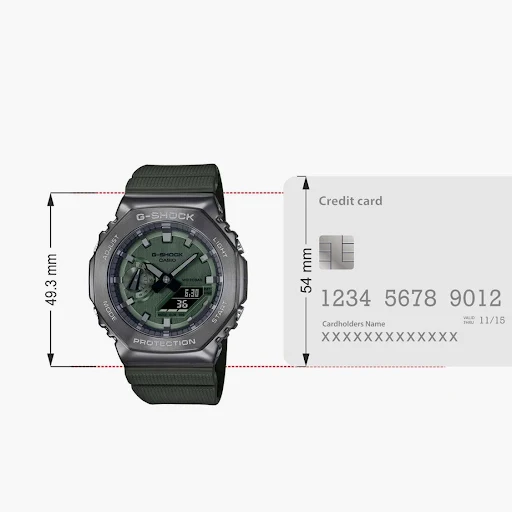 G-Shock Metal Covered Round Green Dial - Casual Watches - Image 8
